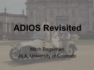 ADIOS Revisited Mitch Begelman JILA, University of Colorado