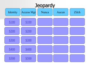 Jeopardy $100 $200 $300