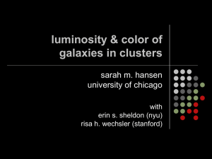 Luminosity and Color Distributions of Galaxies in Clusters and Groups