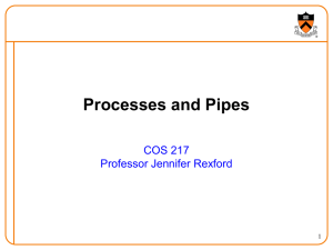 UNIX Processes and Pipes