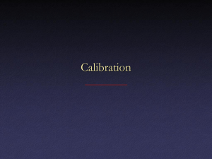 Calibration