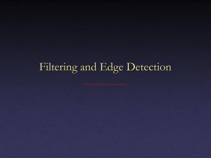 Filtering and Edge Detection