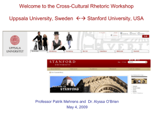Welcome to the Cross-Cultural Rhetoric Workshop