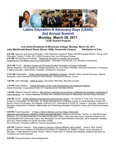Latino Education &amp; Advocacy Days (LEAD) 2nd Annual Summit