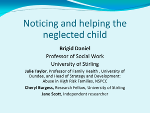 'Noticing and helping the neglected child' (ppt, 1 MB)