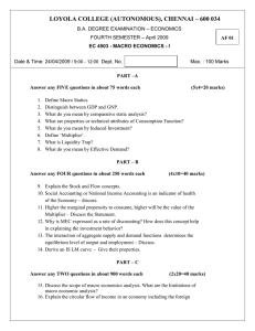 LOYOLA COLLEGE (AUTONOMOUS), CHENNAI – 600 034