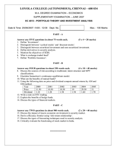 LOYOLA COLLEGE (AUTONOMOUS), CHENNAI – 600 034