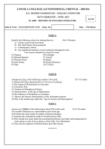 LOYOLA COLLEGE (AUTONOMOUS), CHENNAI – 600 034