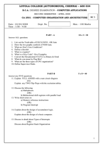 LOYOLA COLLEGE (AUTONOMOUS), CHENNAI – 600 034