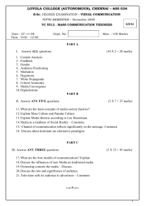 LOYOLA COLLEGE (AUTONOMOUS), CHENNAI – 600 034