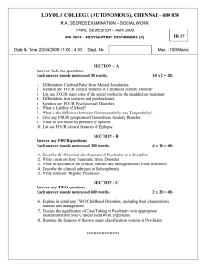 LOYOLA COLLEGE (AUTONOMOUS), CHENNAI – 600 034