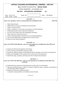 LOYOLA COLLEGE (AUTONOMOUS), CHENNAI – 600 034