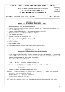 LOYOLA COLLEGE (AUTONOMOUS), CHENNAI – 600 034
