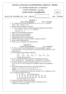 LOYOLA COLLEGE (AUTONOMOUS), CHENNAI – 600 034