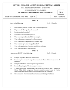 LOYOLA COLLEGE (AUTONOMOUS), CHENNAI – 600 034