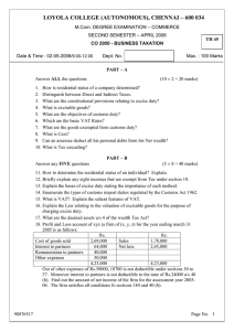 LOYOLA COLLEGE (AUTONOMOUS), CHENNAI – 600 034
