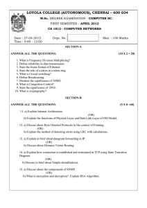 LOYOLA COLLEGE (AUTONOMOUS), CHENNAI – 600 034