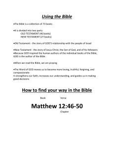 Using the Bible