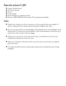 Paper due on June 6 , 2007