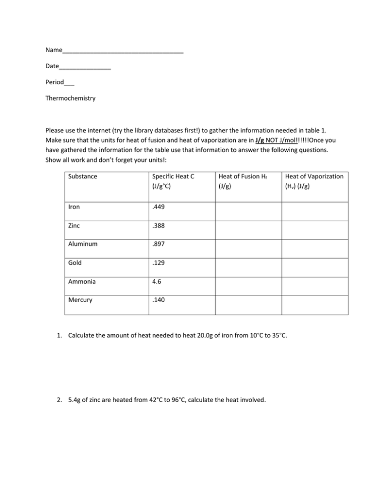 Name___________________________________ Date_______________ Period ...