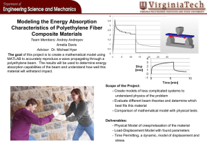 Modeling the Energy Absorption Characteristics of Polyethylene Fiber Composite Materials