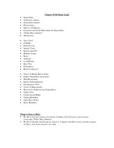 Imperialism Study Guide: Key Concepts & Events