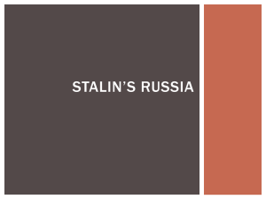 STALIN’S RUSSIA