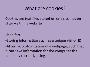 What are cookies?