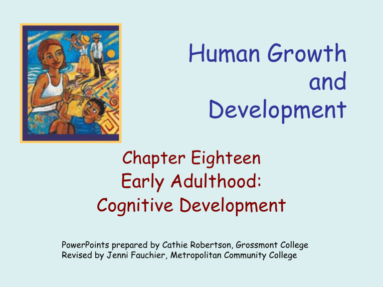 Human Growth And Development Early Adulthood: