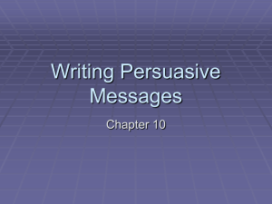 Writing Persuasive Messages: A Guide to Effective Communication