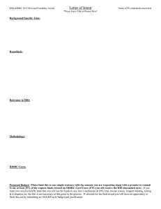 Letter of Intent
