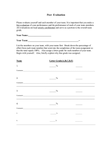 Peer  Evaluation