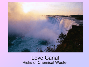 Love Canal Risks of Chemical Waste
