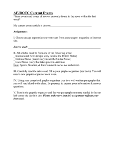 AFJROTC Current Events Worksheet: News Analysis