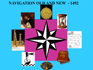 NAVIGATION OLD AND NEW  - 1492