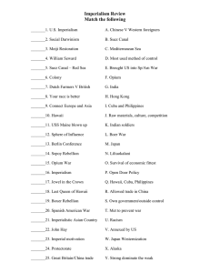Imperialism Review Worksheet: Key Concepts & Events
