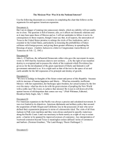 The Mexican War: Was It in the National Interest?