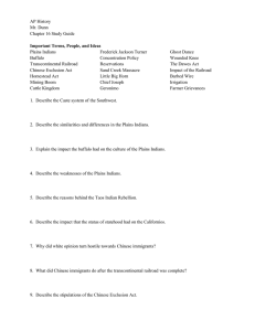 AP History Mr. Dunn Chapter 16 Study Guide