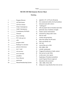 MCOM 150 Mid-Semester Review Sheet