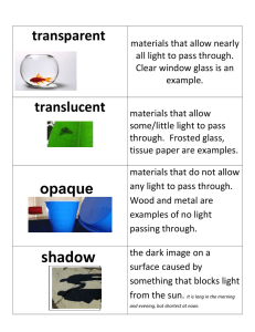 transparent  translucent