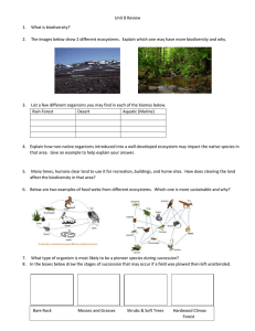 Unit 8 Review 1.   What is biodiversity?