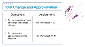 Total Change and Approximation Objectives: Assignment: