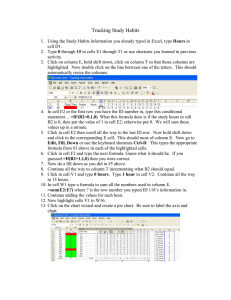 Tracking Study Habits