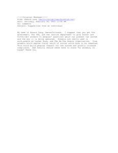 -----Original Message----- From: Howard Long [ ]