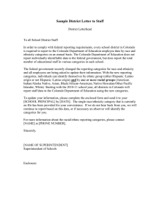 Sample District Letter to Staff