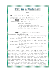 In the world of ESL, we classify language in two different ways: