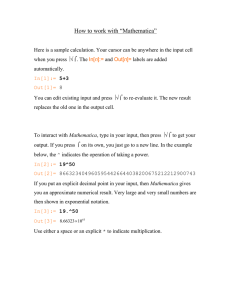 How to work with “Mathematica”