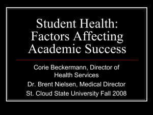 Student Health: Factors Affecting Academic Success