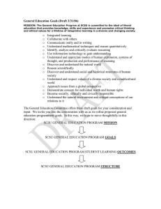 General Education Goals (Draft 3/31/06)
