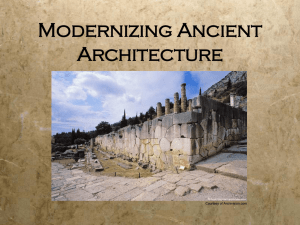 Modernizing Ancient Architecture Courtesy of Archivision.com